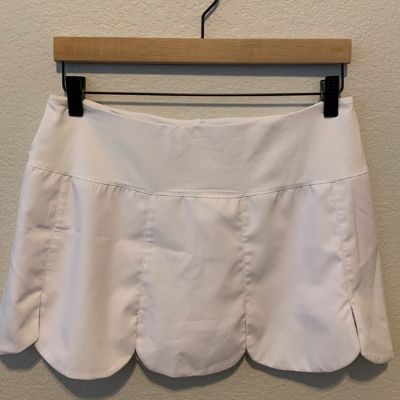 Fila White Scalloped Athletic Skirt M - Picture 1 of 4